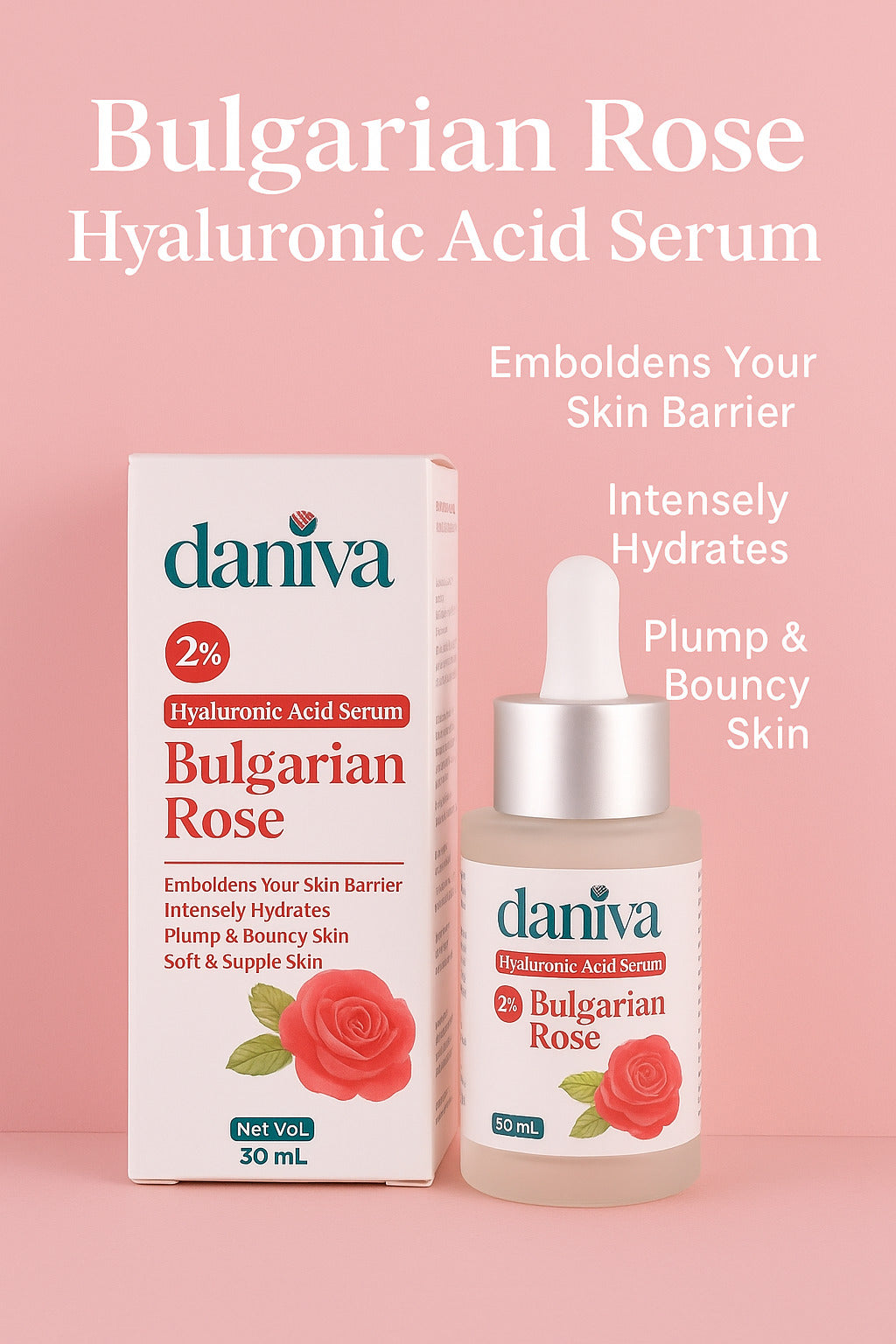 Bulgarian Rose Hyaluronic Acid Face Serum